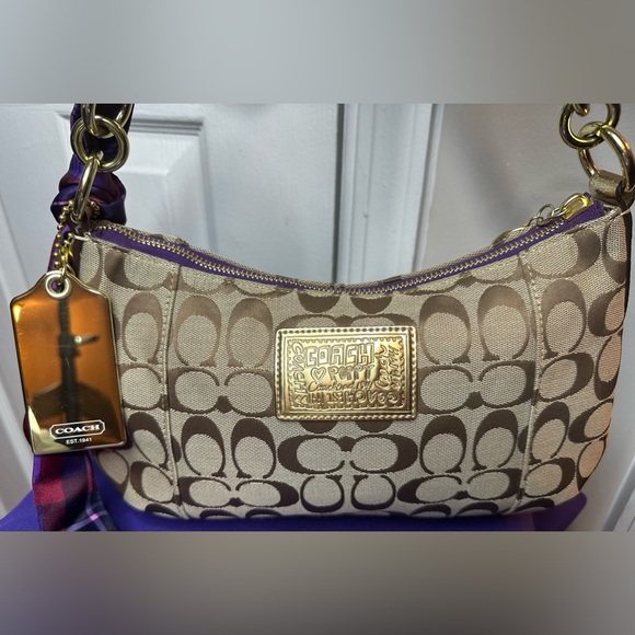 Authentic Rare Coach Poppy Tartan Plaid Glam Purse NWOT & Coach Est 1941 wallet - Picture 9 of 17